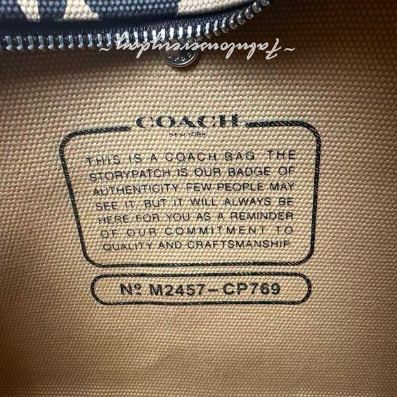 Coach Cargo Tote Bag 26 Crossbody With Leopard Print In Canva CP769 + Dust Bag - Picture 6 of 10